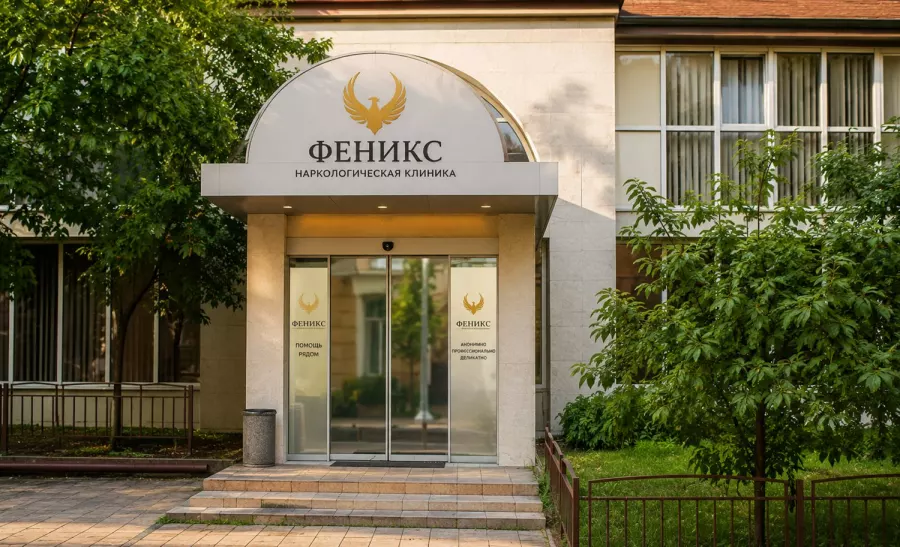 Вход в наркологическую клинику «Феникс» в Нижневартовске